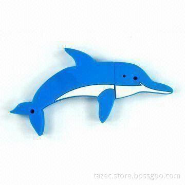 Dolphin-shaped USB Flash Drive with Up to 8GB Memory Capacity